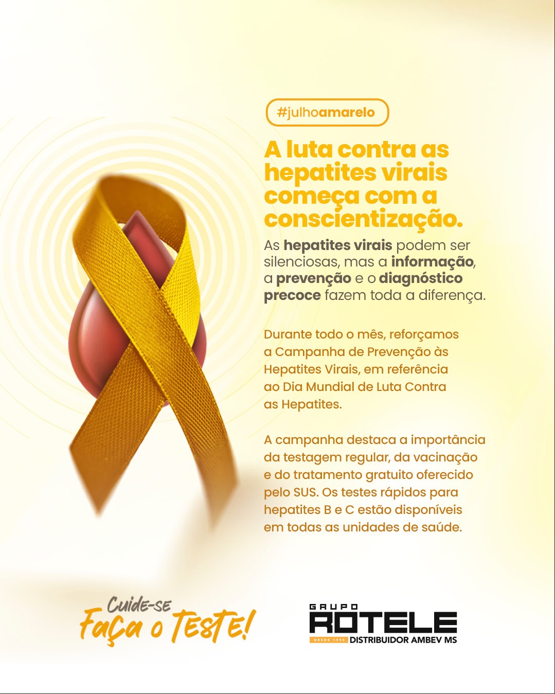 Conscientização sobre hepatites virais